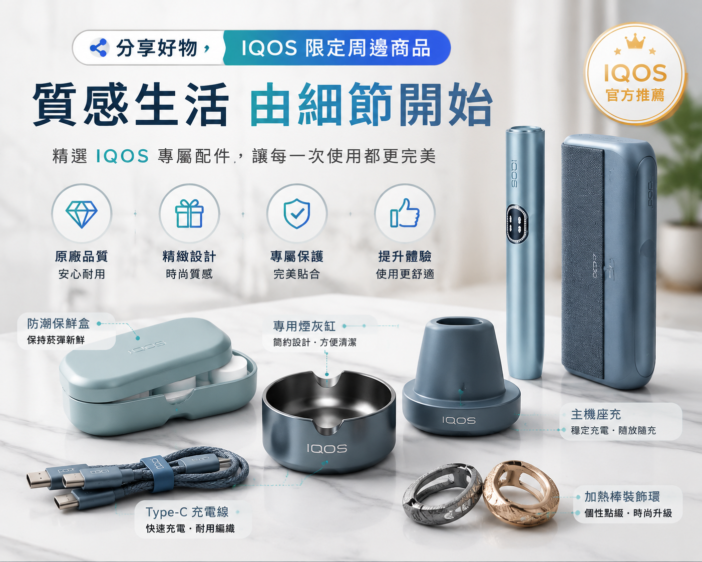 IQOS主機配件提升外觀、保護與使用體驗